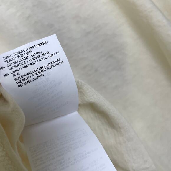 Saint Laurent Robot Shirt Size Medium Multi Graphic Logo Raglan Crew Wool Blend - Picture 14 of 15